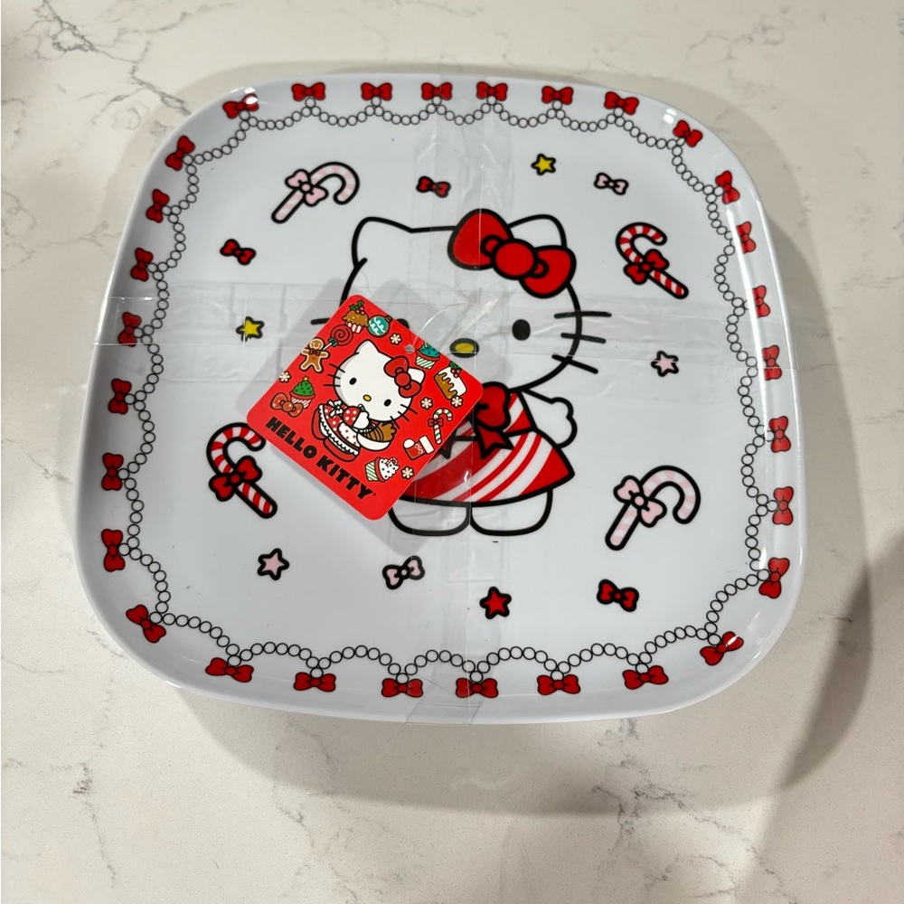 Hello kitty Christmas plate set 4PC
